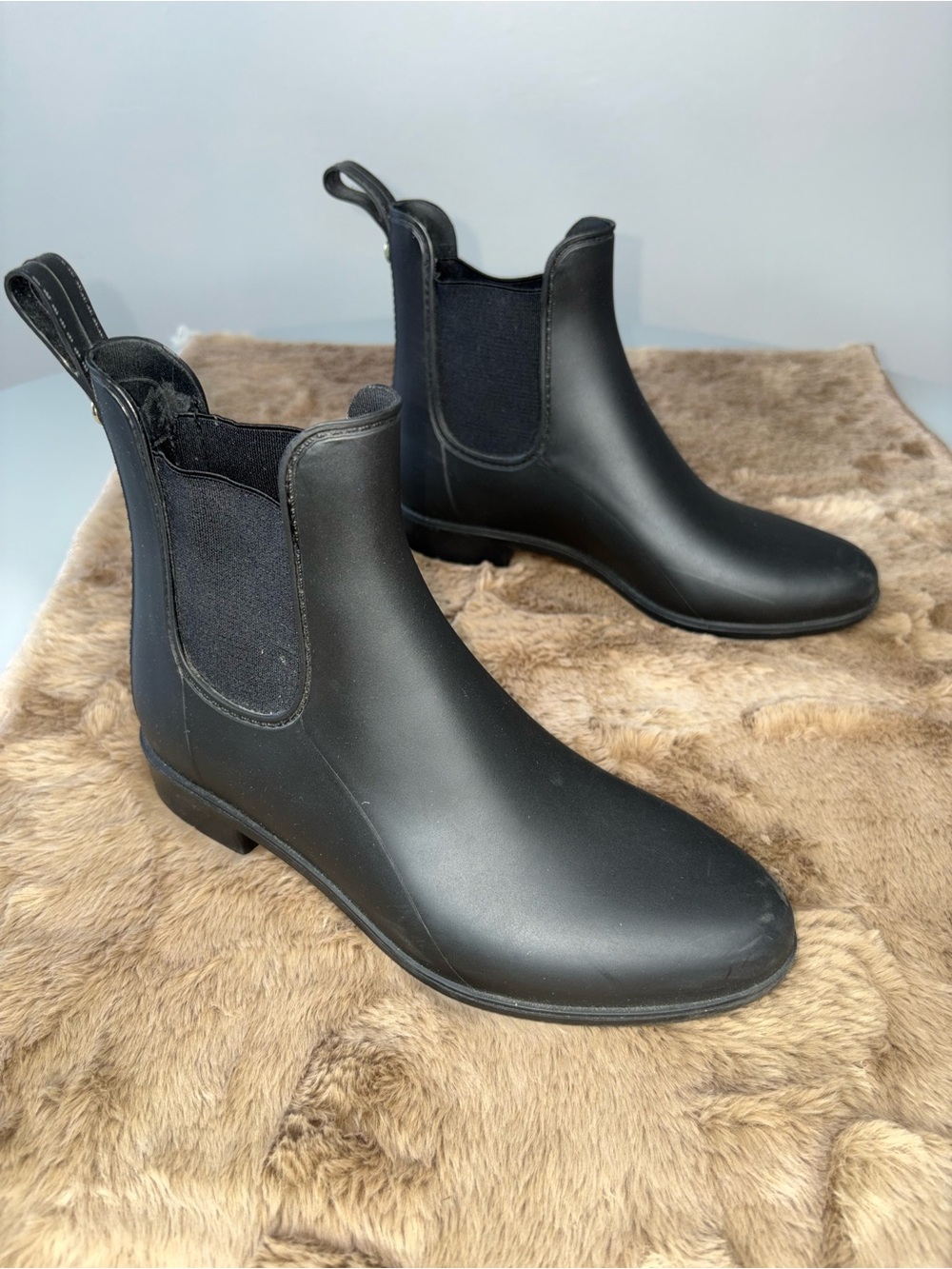 Sam Edelman Black Chelsea Rain Booties